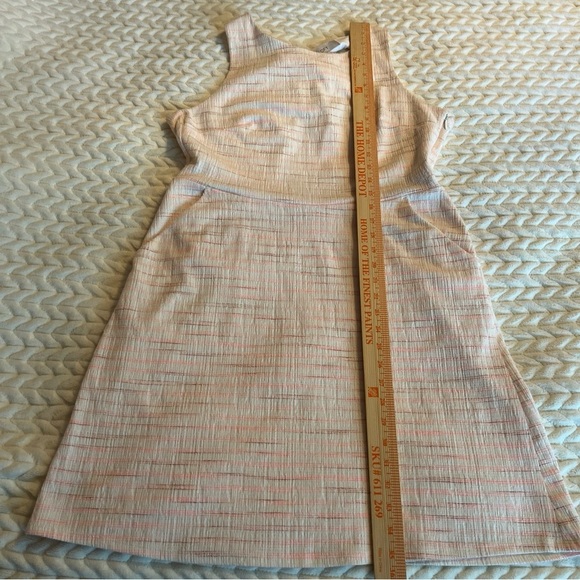 Loft Sleeveless Textured Dress in Ivory size 10 - Picture 7 of 10